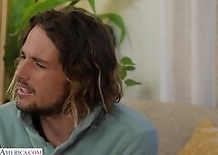 Tyler is out working on his hot tub when Kayla Kayden, his neighbor, comes to visit him in a very revealing outfit. Kayla has always wanted to fuck Ty