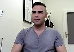 Deepthroat blowjob with a naughty newcomer