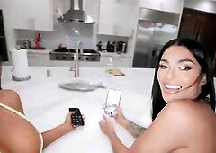 BANGBROS - Lacey Jayne Drops Her Phone And Ends Up Getting Her Twat And Booty Stuffed On The Sofa