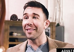 ADULT TIME - Hawt Redhead Swinger Scarlett Mae Rides Her Spouse's Hung Superlatively good Ally