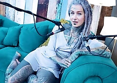 I talk about N - Needed - ASMR podcast SFW talking alt slender cutie dreadlocks tattoo model inked gal
