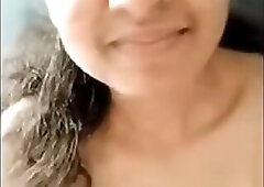 Sexy indian housewife strips nude on webcam show for customer