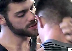 Muscle gay anal sex with cumshot