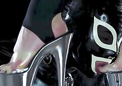 BbFf: Male domination dominatrix feet feeding her