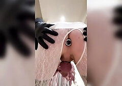 Playing with my moist dick????