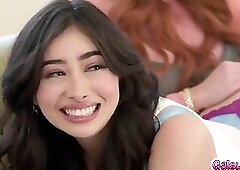 Chloe Surreal spanked and banged by horny stepmom Sophia Locke