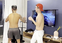 I struggled with my wifey and completed up going gulping with my homie and view what happened