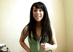 Cute hot teen eats 2 massive jocks cumming in her face