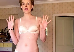 Amateur blondie solo anal masturbation