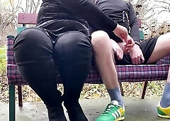 mother I'd like to fuck Gets Cum Hand Cream