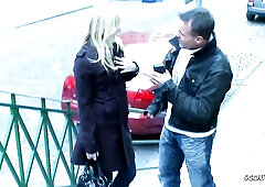 Cute College Girl Pickup & Rough Fuck At Public Hallway