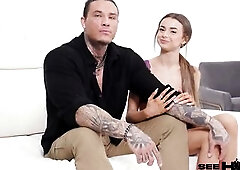 Buff Man Kellen Jay Flexes His Muscles As This guy’s Lubed By Nikki Nicole!