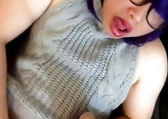 Asian Sissy Jerking off in VKS Sweater 7