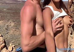 Rock Climbing Outdoor Adventure Shaky Multiple Orgasms & Creampie - Ocean Crush 21 Min