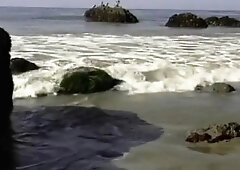 Hot-shaped Surfer Is Getting Naked On The Beach