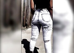 Large butt Redbone black with priceless melons