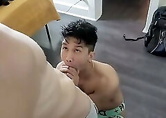 Asian pleasures Big White Cock