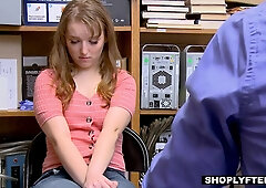 ShopLyfter - Guard Fucks Adorable Ginger Burglar