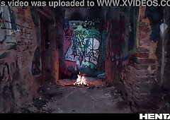 Real Life Anime - Alien abduction - Veronica Leal quadruple penetration by Alien Monsters