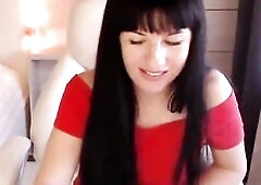 Little Titty M'Lady in Red Hawt Undress-Tease & Snatch Please