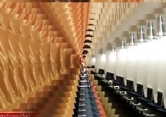 Asian Ts Penetrates Her Ass With Giant Candle And Sprays Cum