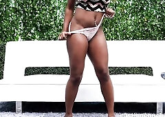 This black wench likes to undress and twerk for her guy. This Babe likes to tease him until that guy gets all worked up and slutty. As in a short time