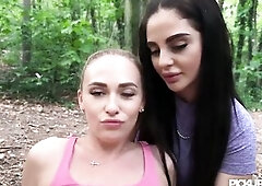 Impressive seductress Jenny Wild mind-blowing outdoor sex movie scene