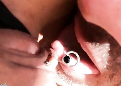 mother I'd like to fuck actress at Pornhub gets her pierced clitoris eaten out to climax