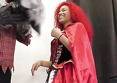 Hawt Black Three-some- Bi-sexual Chicks VS 1 Large Ebony Dong