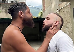 Gang of MECHANICS nail my arse in their free-for-all time