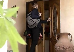 Gorgeous blonde tranny sucks dick and gets sucked off too