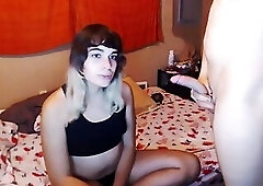 Naughty shemale couple - perfect oral skills