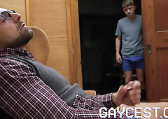 Noah White And Adam Snow In Dilf Lets His Stepson Take A Ride On His Cock