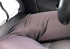 Massive Salami latex dickprint and swelling in the van and hiking