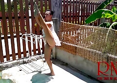 Ballerina Workout Without Panties. All Ballerinas Love When Men Look At Their Cunts