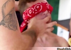 Bday present includes a cake a blindfold