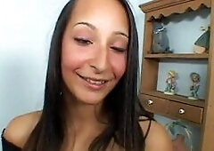 Hot ebony cock whore licks and rubs cock