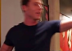 Straight security guard fucks his gay friend