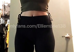Bondage fetish solo toying hussy