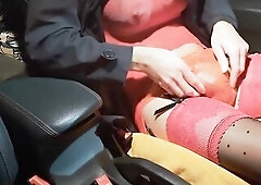 A recent messi task , indecent petticoat and nylons in void urine and jizz 1