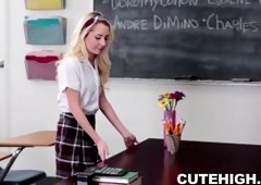 Odette Delacroix Gives Blowjob and Bangs Large Wiener