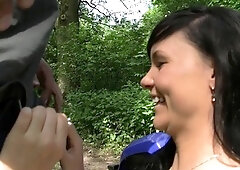 Brunette hardcore blowjob