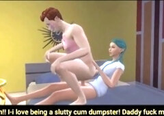 Trashy gamer fantasy with Blkfamlovin in sexy outfits and sissy training