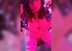 Fat, soft,locked and plugged trans cutie