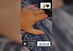 Rubbing my Packer on my Clitoris Knob