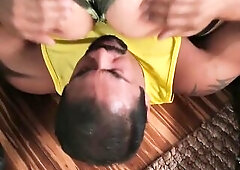Draven Navarro is out for a run when that guy spots an advertisement of Alexa Scout's Boot Camp for Large Jocks. Draven checks out the address th