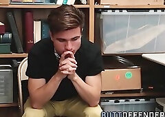 Thieving teen barebacked and spermed