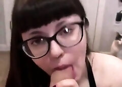 Blowjob cumshot whore gargles pov bukkake fetish cum