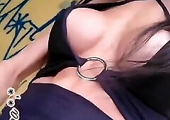 BiG Dick Shemale Street Masturbation