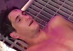 busty mistress in latex pegging guy